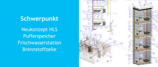 Schwerpunkt Neukonzept HLSPufferspeicherFrischwasserstationBrennstoffzelle